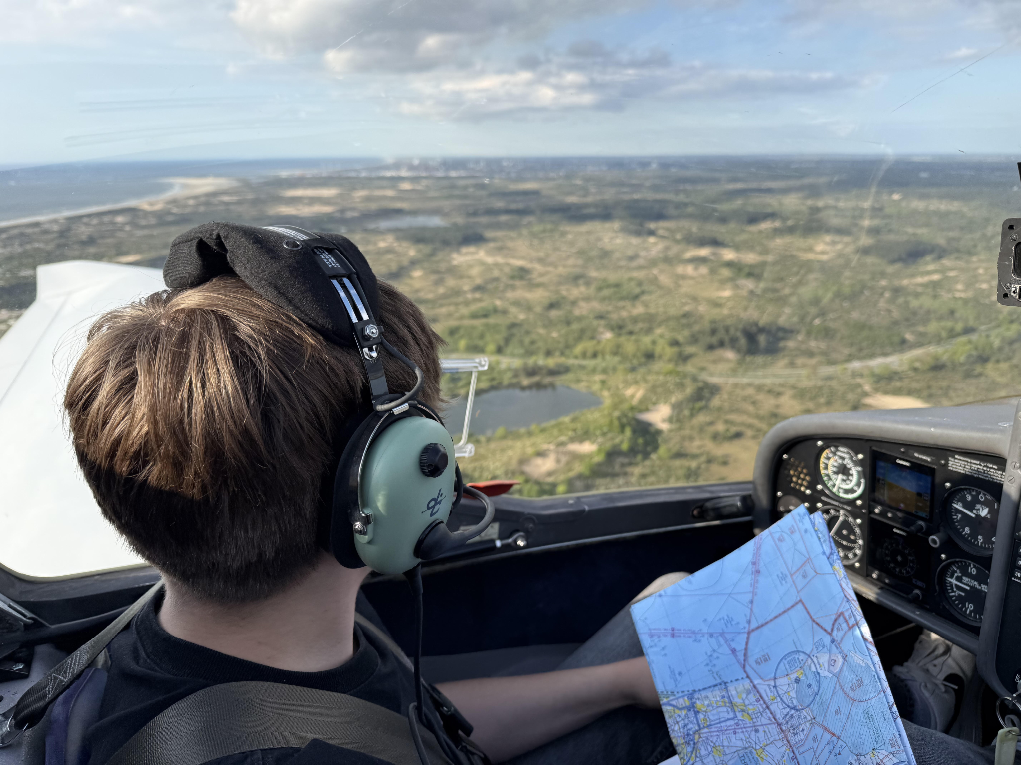 CentreJets founder in flight